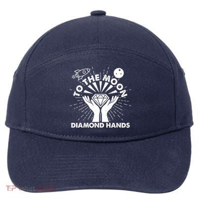 To The Moon Diamond Hands Crypto Currency 7-Panel Snapback Hat