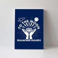 To The Moon Diamond Hands Crypto Currency Canvas