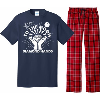 To The Moon Diamond Hands Crypto Currency Pajama Set