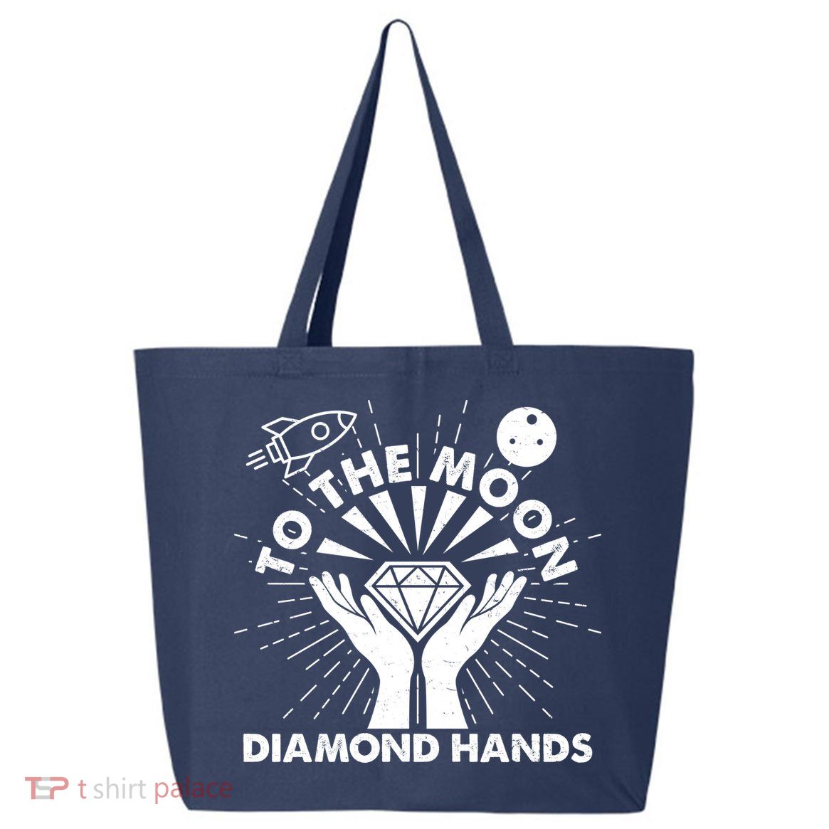 To The Moon Diamond Hands Crypto Currency 25L Jumbo Tote