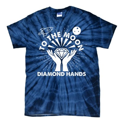 To The Moon Diamond Hands Crypto Currency Tie-Dye T-Shirt