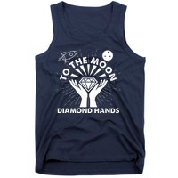 To The Moon Diamond Hands Crypto Currency Tank Top