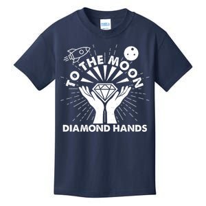 To The Moon Diamond Hands Crypto Currency Kids T-Shirt