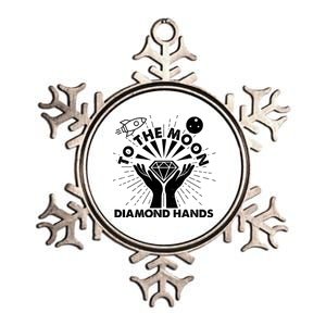 To The Moon Diamond Hands Crypto Currency Metallic Star Ornament