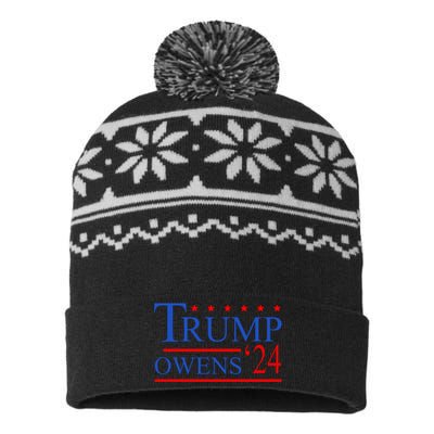 Trump Owens 2024 USA-Made Snowflake Beanie