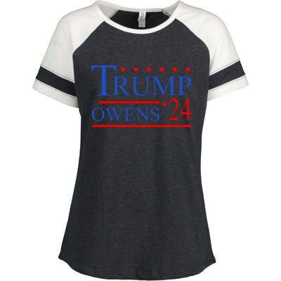 Trump Owens 2024 Enza Ladies Jersey Colorblock Tee