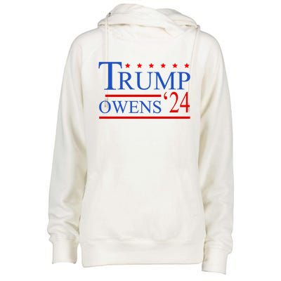 Trump Owens 2024 Womens Funnel Neck Pullover Hood