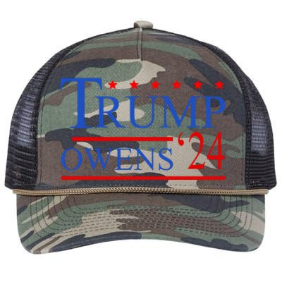 Trump Owens 2024 Retro Rope Trucker Hat Cap