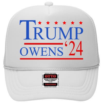 Trump Owens 2024 High Crown Mesh Back Trucker Hat