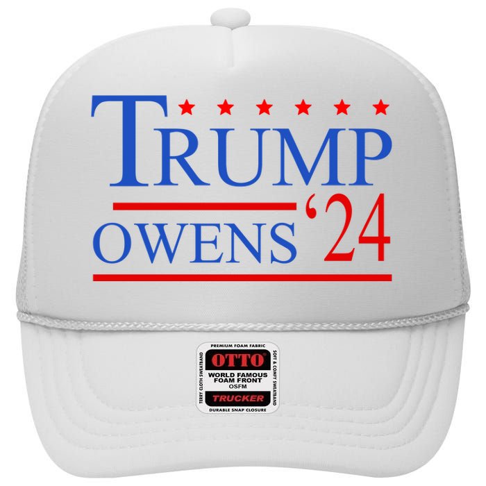 Trump Owens 2024 High Crown Mesh Back Trucker Hat