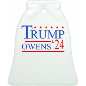 Trump Owens 2024 Ceramic Bell Ornament