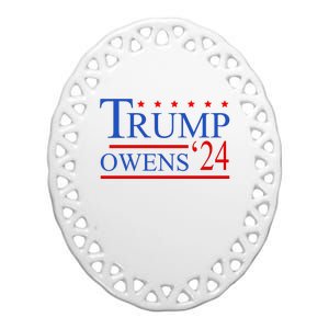 Trump Owens 2024 Ceramic Oval Ornament