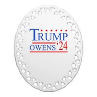 Trump Owens 2024 Ceramic Oval Ornament