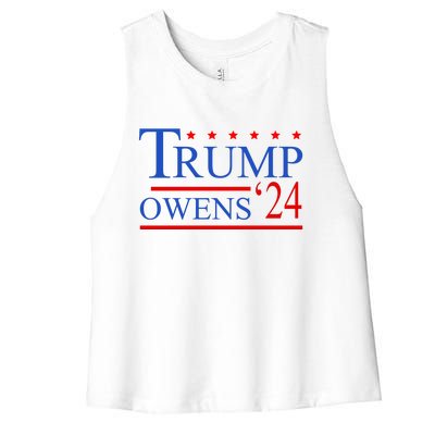 Trump Owens 2024 Women's Racerback Cropped Tank