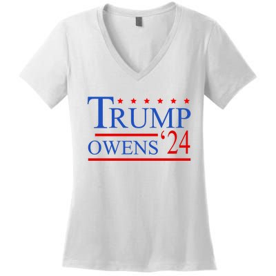 Trump Owens 2024 Women's V-Neck T-Shirt