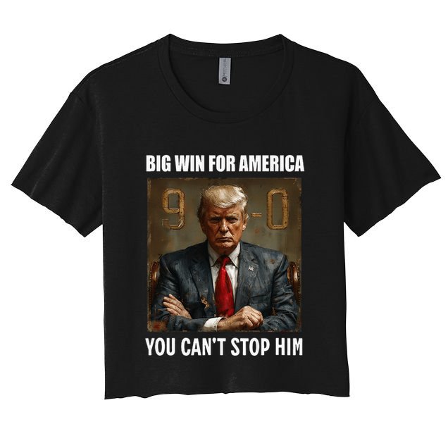 Trump On 90 Dems Big Win For American Antibiden Crop Top