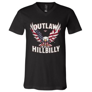 The Outlaw And The Hillbilly V-Neck T-Shirt