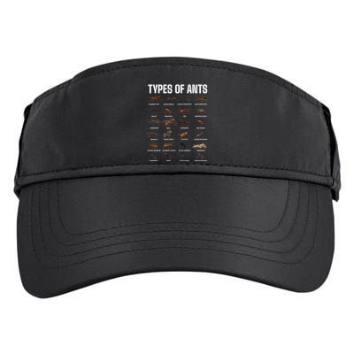 Types Of Ants For Ant Keeper Lovers Adult Drive Performance Visor