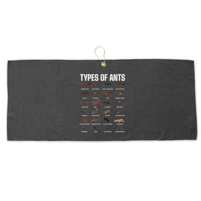 Types Of Ants For Ant Keeper Lovers Large Microfiber Waffle Golf Towel