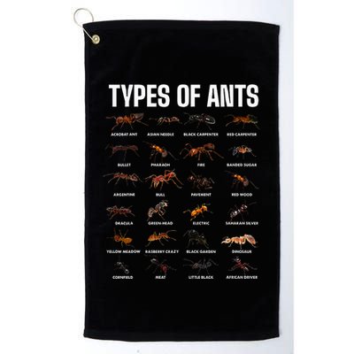 Types Of Ants For Ant Keeper Lovers Golf Towel
