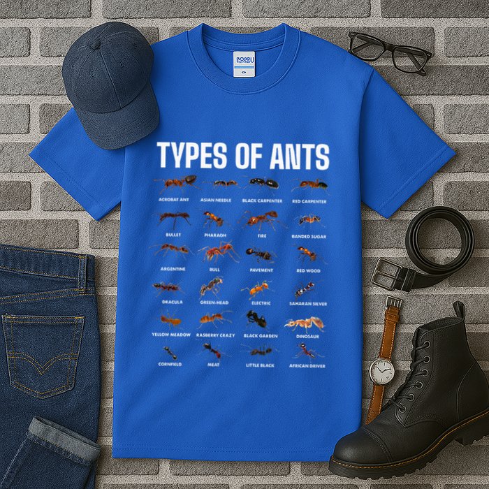 Types Of Ants For Ant Keeper Lovers Tall T-Shirt