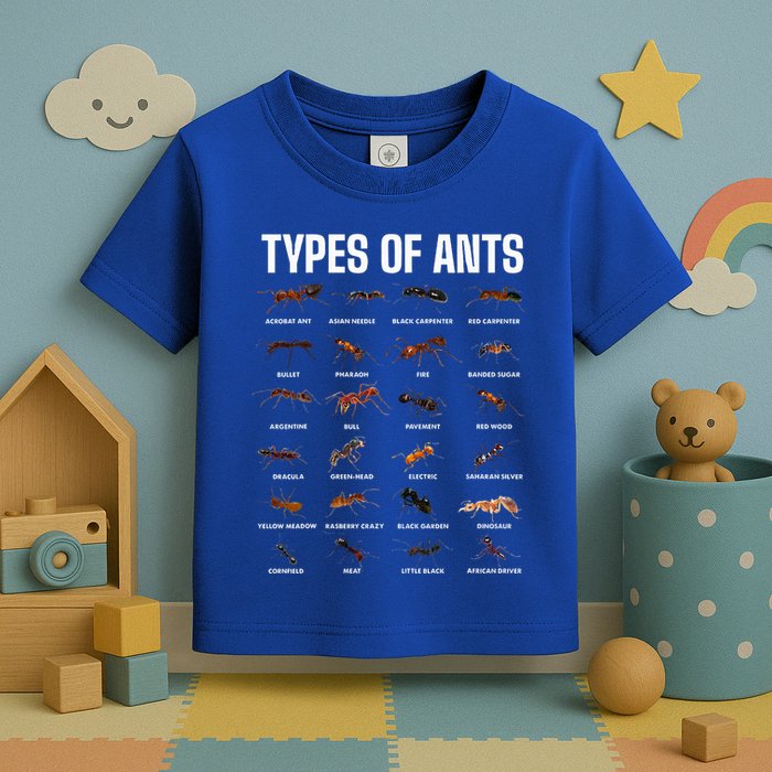 Types Of Ants For Ant Keeper Lovers Toddler T-Shirt