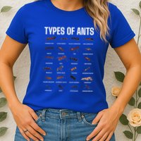 Types Of Ants For Ant Keeper Lovers Womens T-Shirt