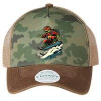 Turtle On A Snowboard Snowboarding Legacy Tie Dye Trucker Hat