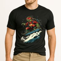 Turtle On A Snowboard Snowboarding Performance Shirt