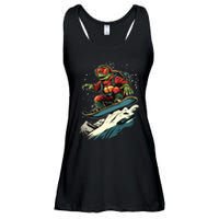 Turtle On A Snowboard Snowboarding Ladies Essential Flowy Tank