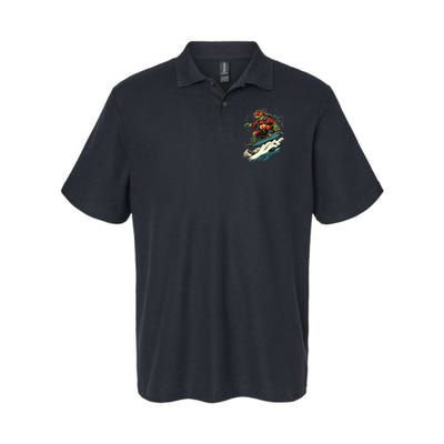 Turtle On A Snowboard Snowboarding Polo