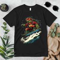 Turtle On A Snowboard Snowboarding Premium T-Shirt