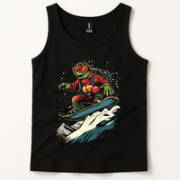 Turtle On A Snowboard Snowboarding Tank Top
