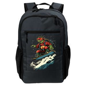 Turtle On A Snowboard Snowboarding Daily Commute Backpack