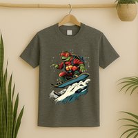 Turtle On A Snowboard Snowboarding T-Shirt