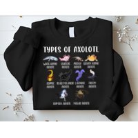 Types of Axolotl Shirt Cute Different Species of Axolotls  Sweatshirt