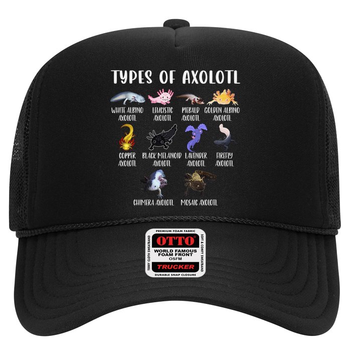 Types of Axolotl Shirt Cute Different Species of Axolotls  Hat