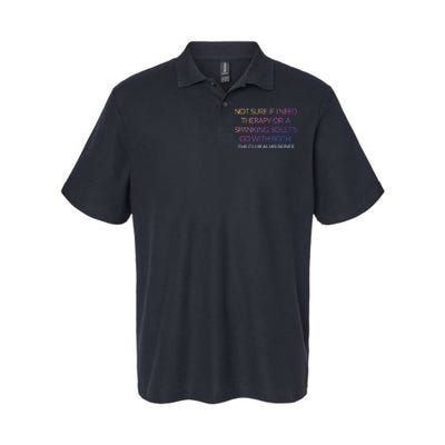 Therapy Or A Spanking How About Both Softstyle Adult Sport Polo