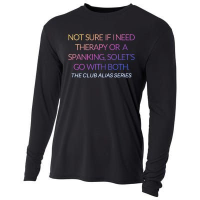 Therapy Or A Spanking How About Both Cooling Performance Long Sleeve Crew