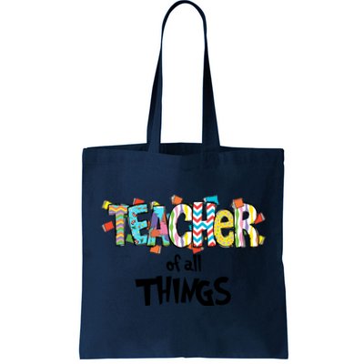 Teacher Of All Things Read Across America Reading Day Teacher Life Tote Bag