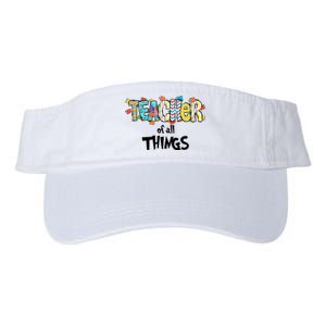 Teacher Of All Things Read Across America Reading Day Teacher Life Valucap Bio-Washed Visor