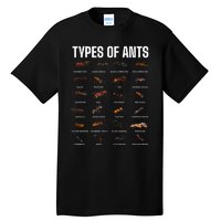 Types Of Ants For Ant Keeper Lovers Tall T-Shirt