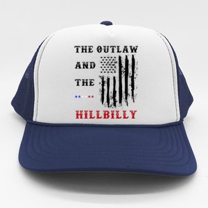 The Outlaw And The Hillbilly Vote Trump For President 2024 Trucker Hat