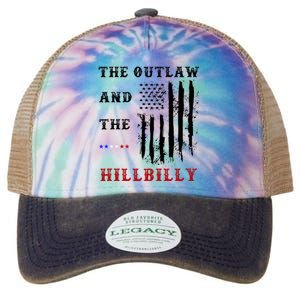 The Outlaw And The Hillbilly Vote Trump For President 2024 Legacy Tie Dye Trucker Hat