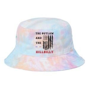 The Outlaw And The Hillbilly Vote Trump For President 2024 Tie Dye Newport Bucket Hat