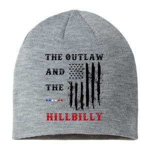 The Outlaw And The Hillbilly Vote Trump For President 2024 Sustainable Beanie