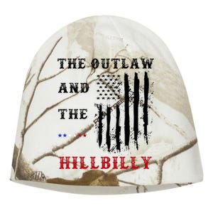 The Outlaw And The Hillbilly Vote Trump For President 2024 Kati - Camo Knit Beanie