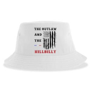 The Outlaw And The Hillbilly Vote Trump For President 2024 Sustainable Bucket Hat