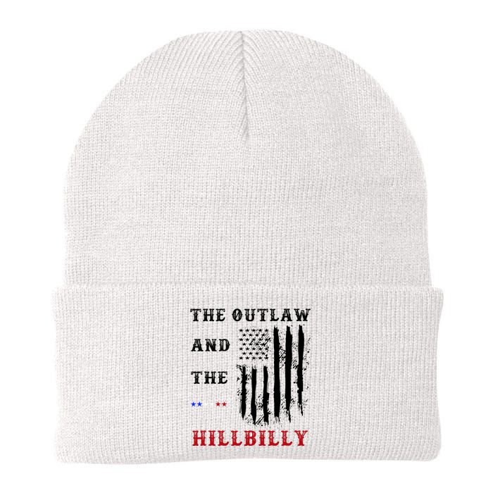 The Outlaw And The Hillbilly Vote Trump For President 2024 Knit Cap Winter Beanie