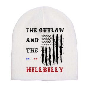 The Outlaw And The Hillbilly Vote Trump For President 2024 Short Acrylic Beanie